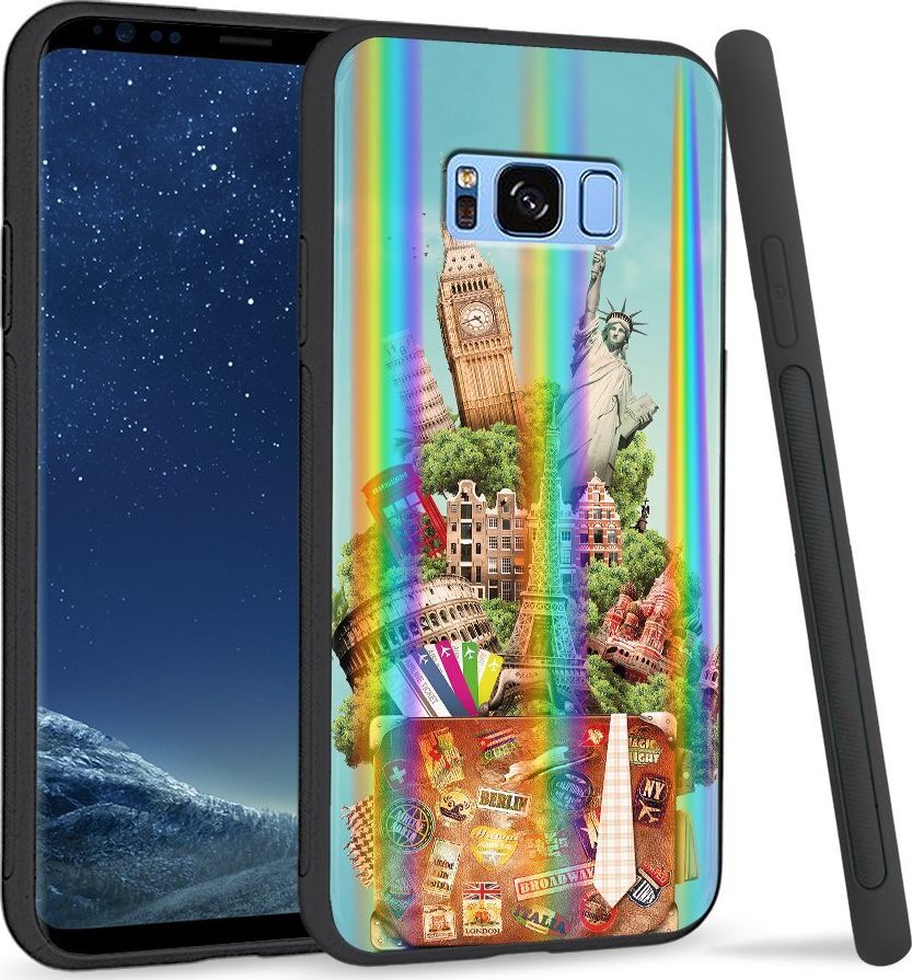 Super Fashion Etui Rainbow Series na Samsung S8 Plus Podróże 1