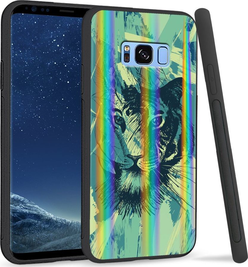 Super Fashion Etui Rainbow Series na Samsung S8 Plus Płutno tygrysa 1