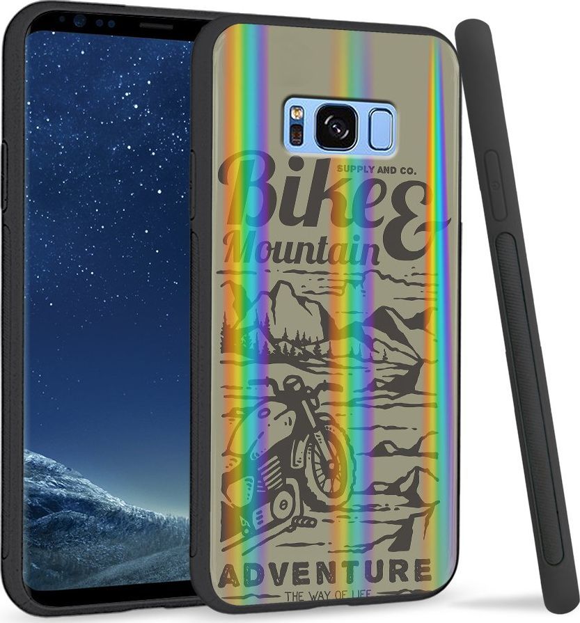 Super Fashion Etui Rainbow Series na Samsung S8 Plus Motor w górach 1