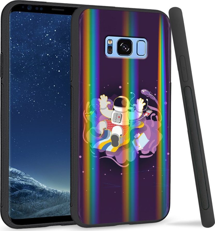 Super Fashion Etui Rainbow Series na Samsung S8 Plus Kosmonauta 1