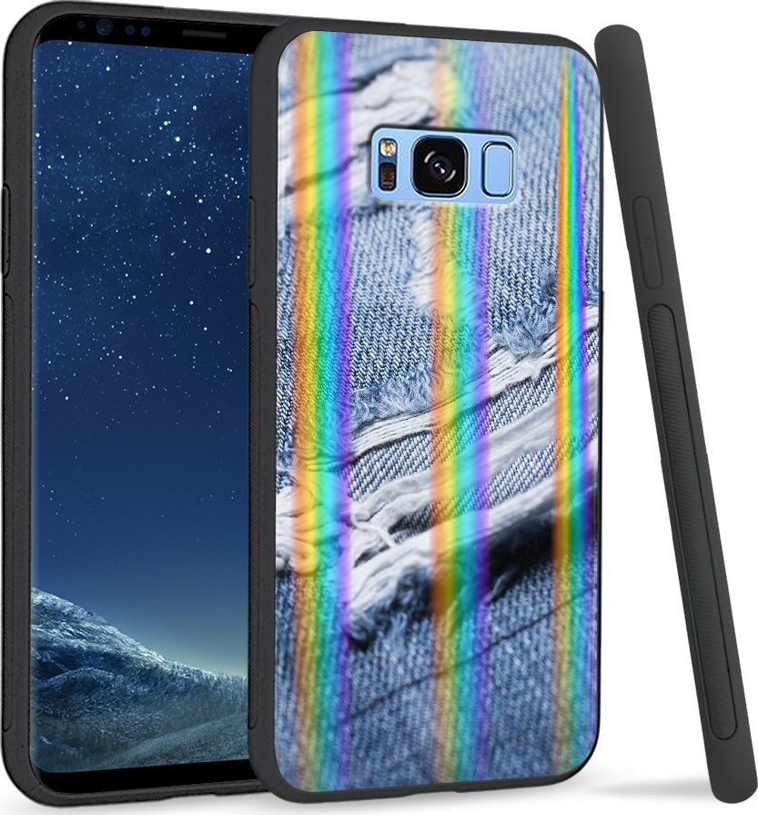 Super Fashion Etui Rainbow Series na Samsung S8 Plus Dziury 1
