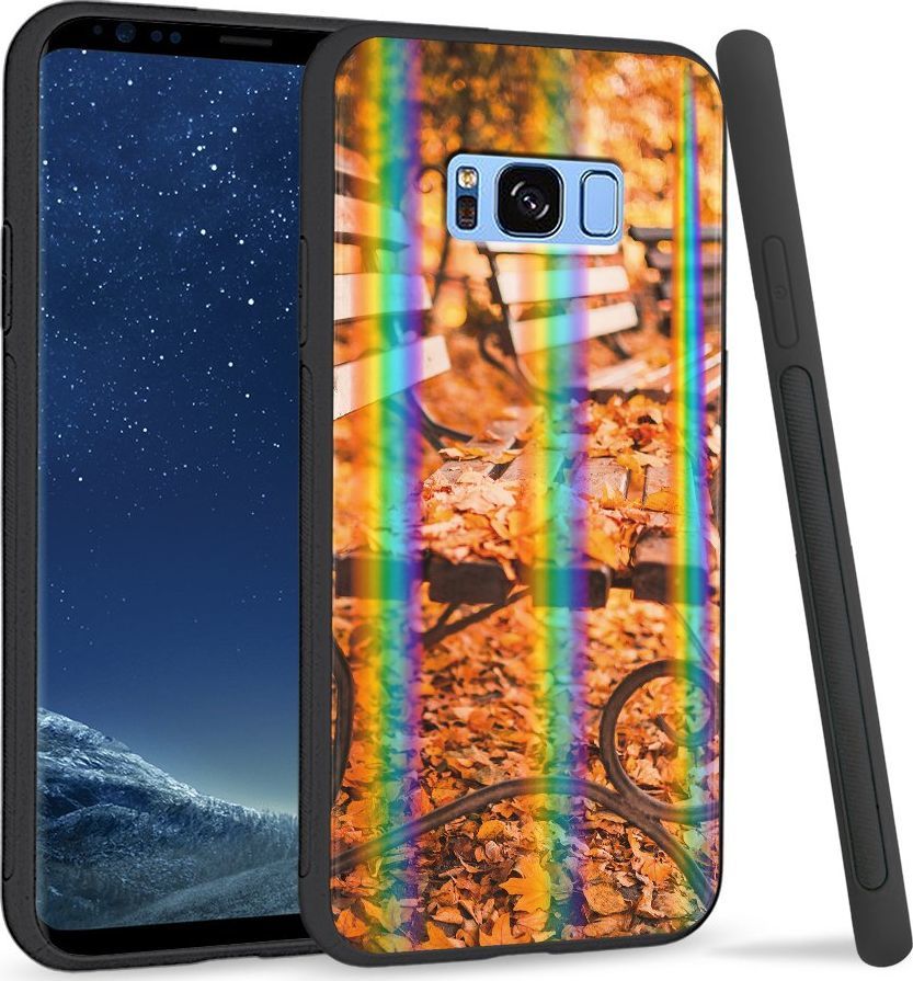 Super Fashion Etui Rainbow Series na Samsung S8 Plus Ławka w parku 1
