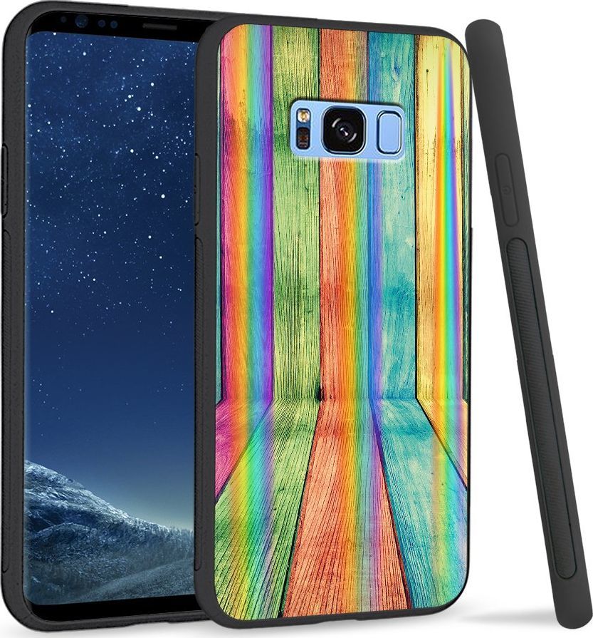 Super Fashion Etui Rainbow Series na Samsung S8 Plus Kolorowe deski 1