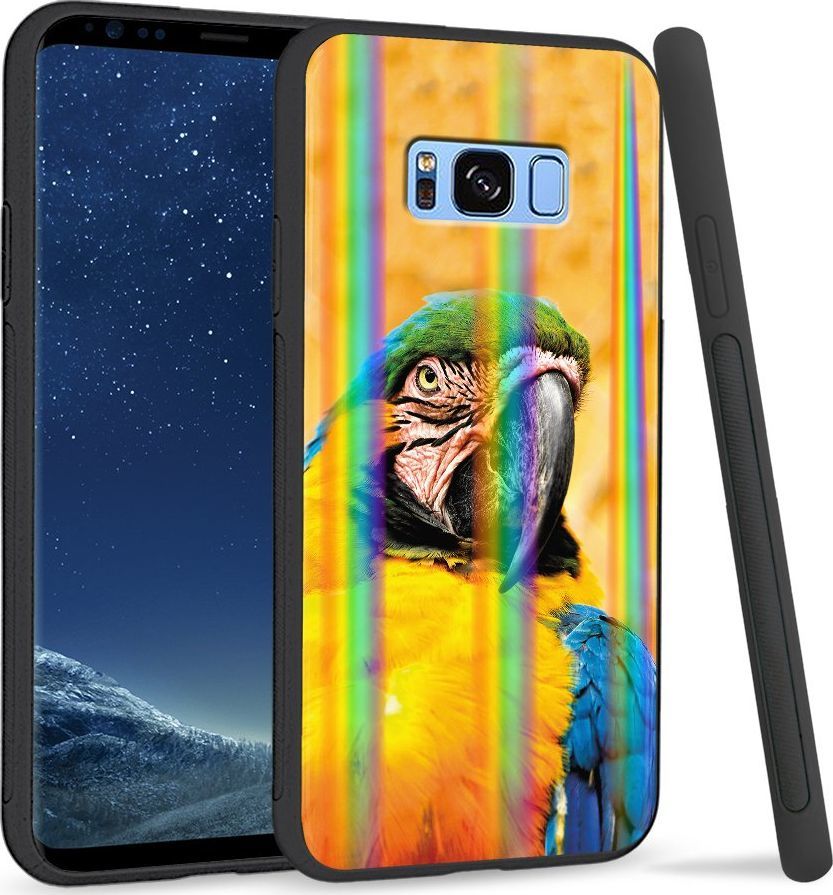 Super Fashion Etui Rainbow Series na Samsung S8 Plus Papuga 1