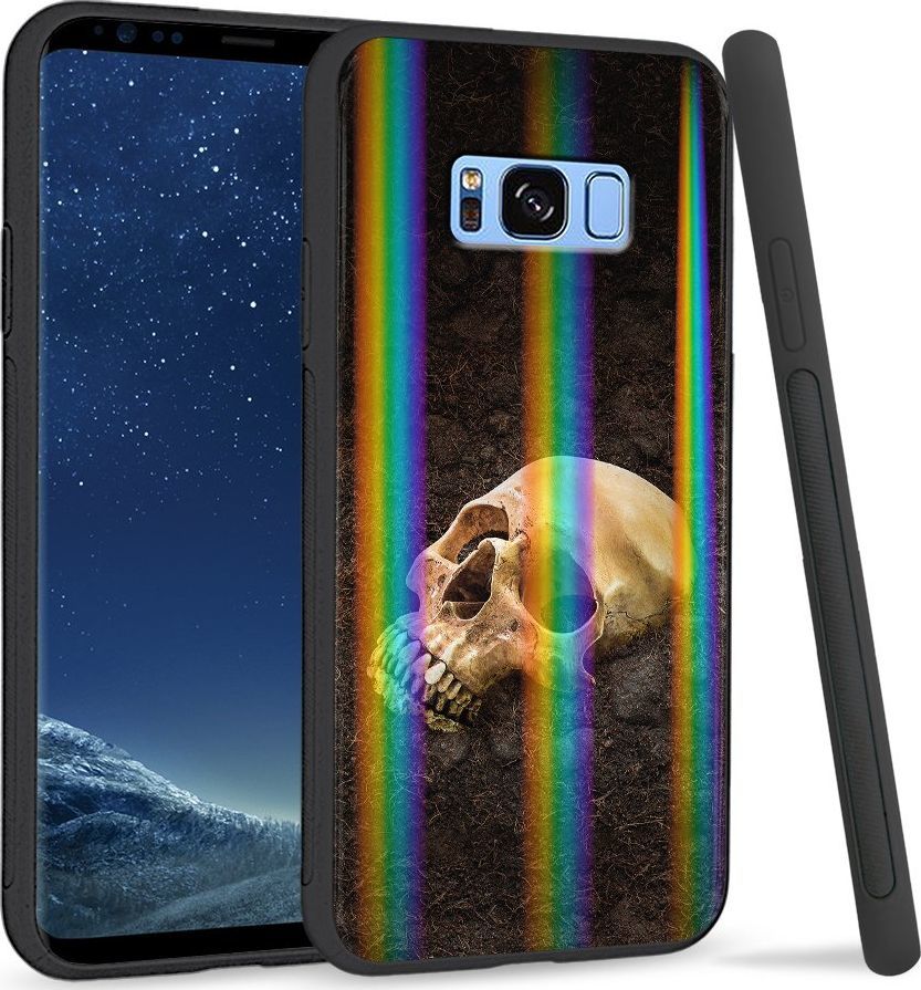 Super Fashion Etui Rainbow Series na Samsung S8 Plus Czaszka w ziemi 1