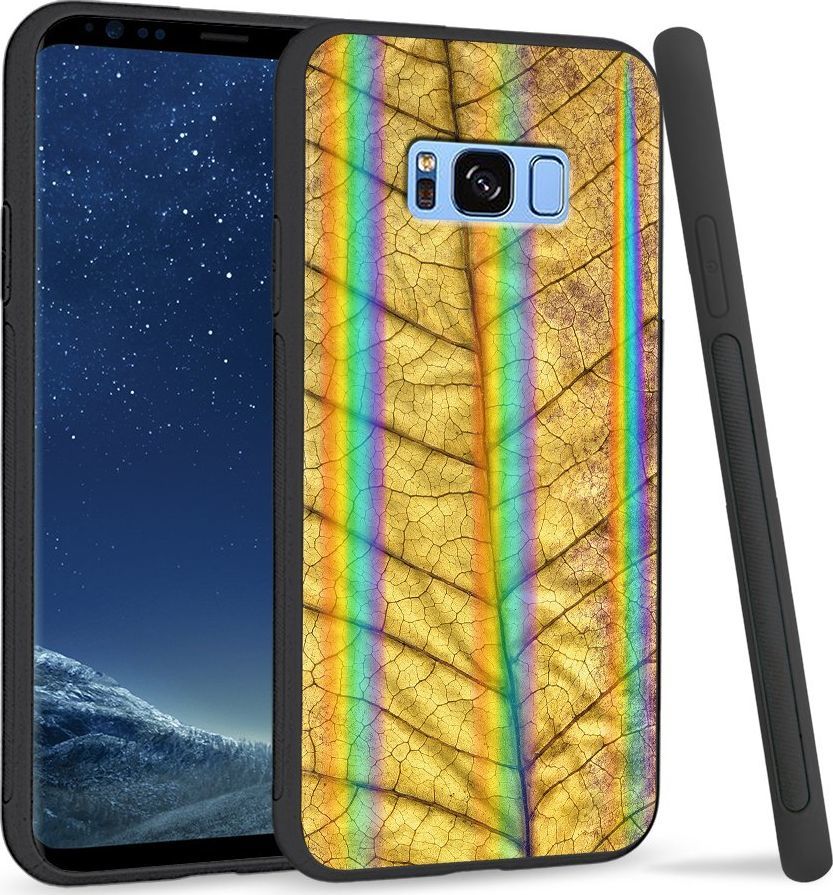 Super Fashion Etui Rainbow Series na Samsung S8 Plus Żółty liść 1