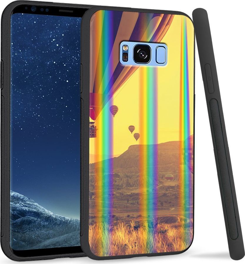 Super Fashion Etui Rainbow Series na Samsung S8 Plus Lot balonem 1