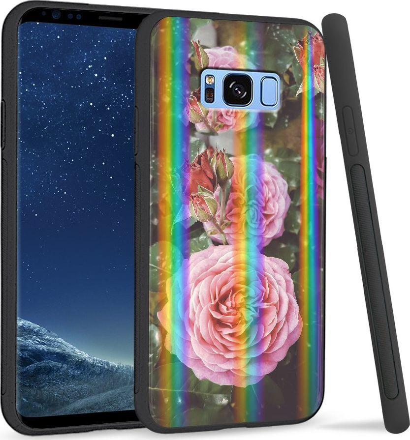 Super Fashion Etui Rainbow Series na Samsung S8 Plus Krzew róży 1