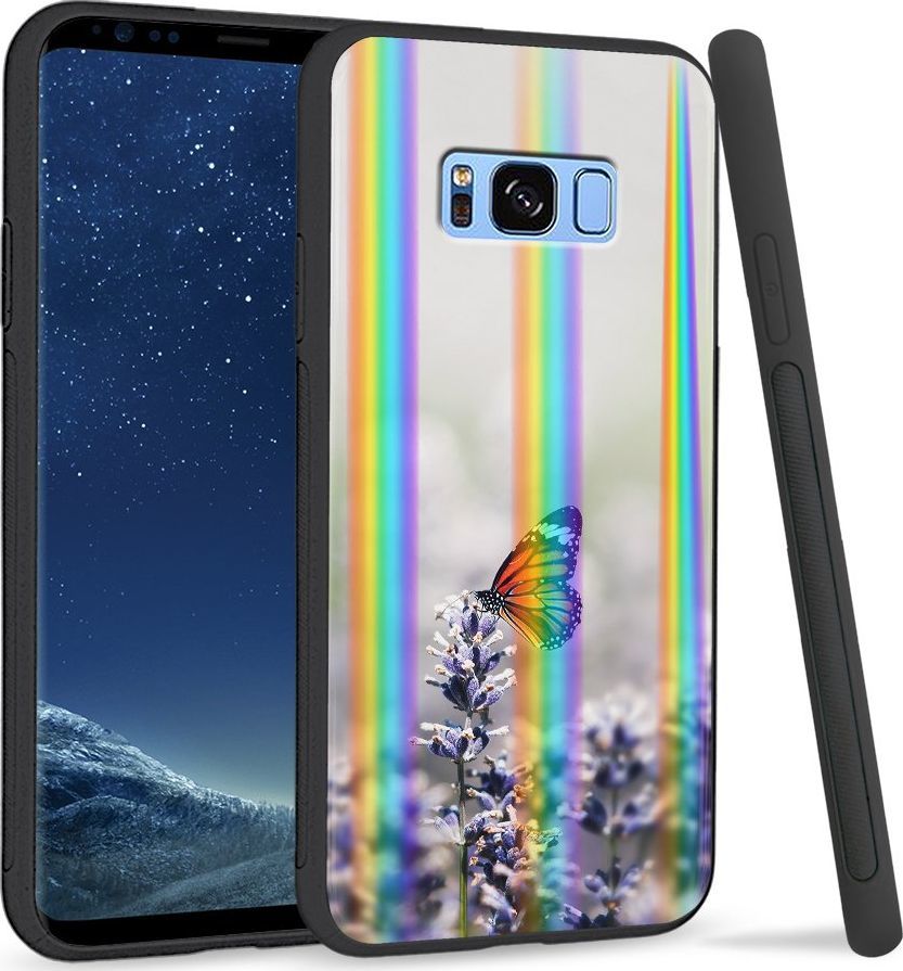 Super Fashion Etui Rainbow Series na Samsung S8 Plus Motyl 1