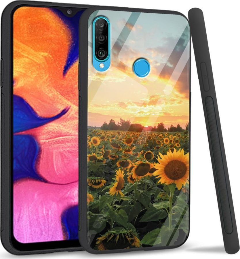 Super Fashion Etui na telefon Huawei P30 Lite Premium Case Sunflower Garden 1