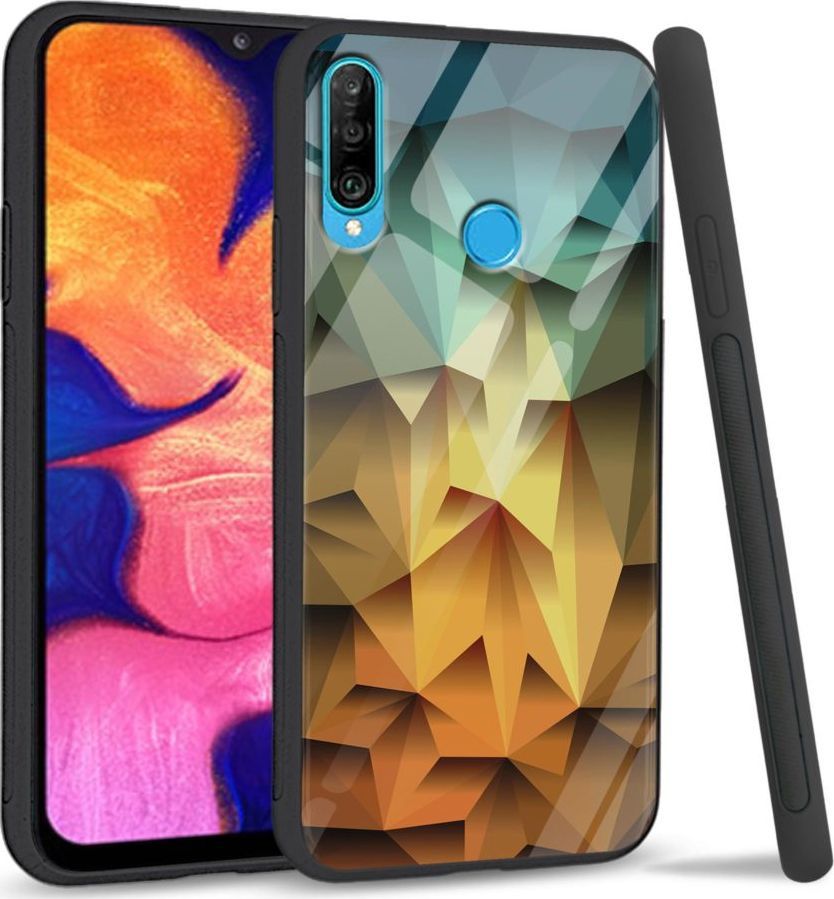 Super Fashion Etui na telefon Huawei P30 Lite Premium Case Polygonal 1