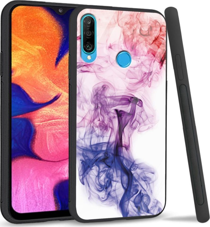 Super Fashion Etui na telefon Huawei P30 Lite Premium Case Smoke abstract 1