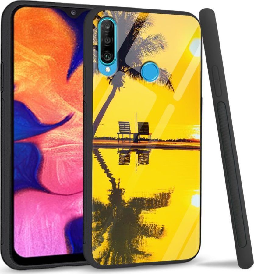 Super Fashion Etui na telefon Huawei P30 Lite Premium Case Yellow sunset 1