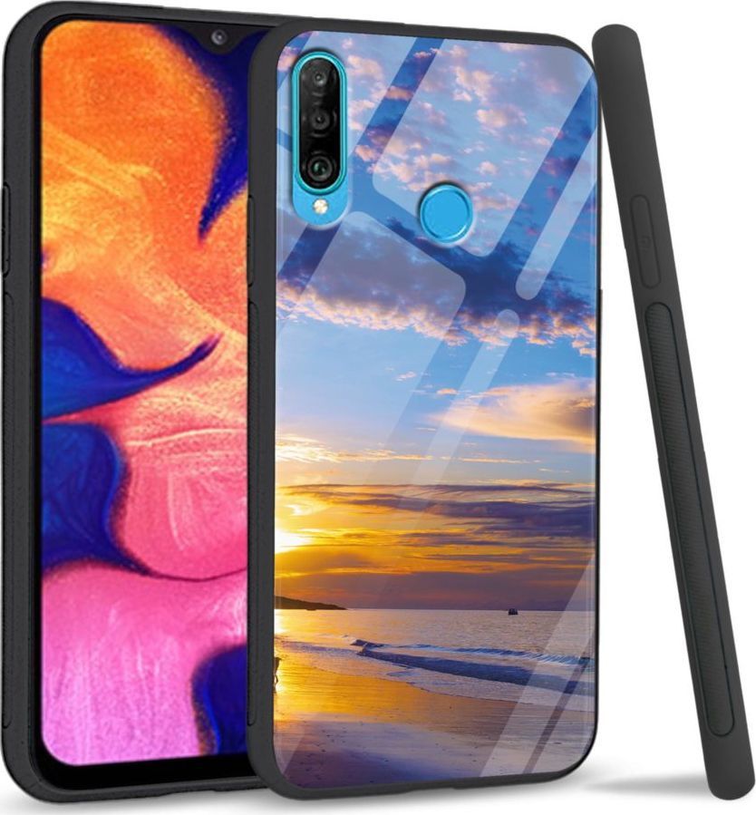 Super Fashion Etui na telefon Huawei P30 Lite Premium Case Beach sky 1