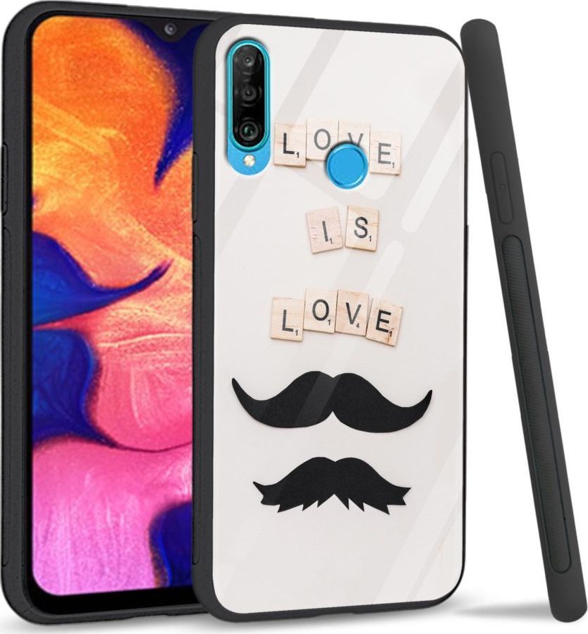 Super Fashion Etui na telefon Huawei P30 Lite Premium Case Love is love 1