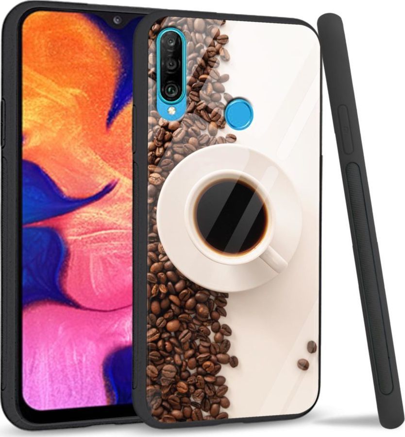 Super Fashion Etui na telefon Huawei P30 Lite Premium Case Coffee Cup 1