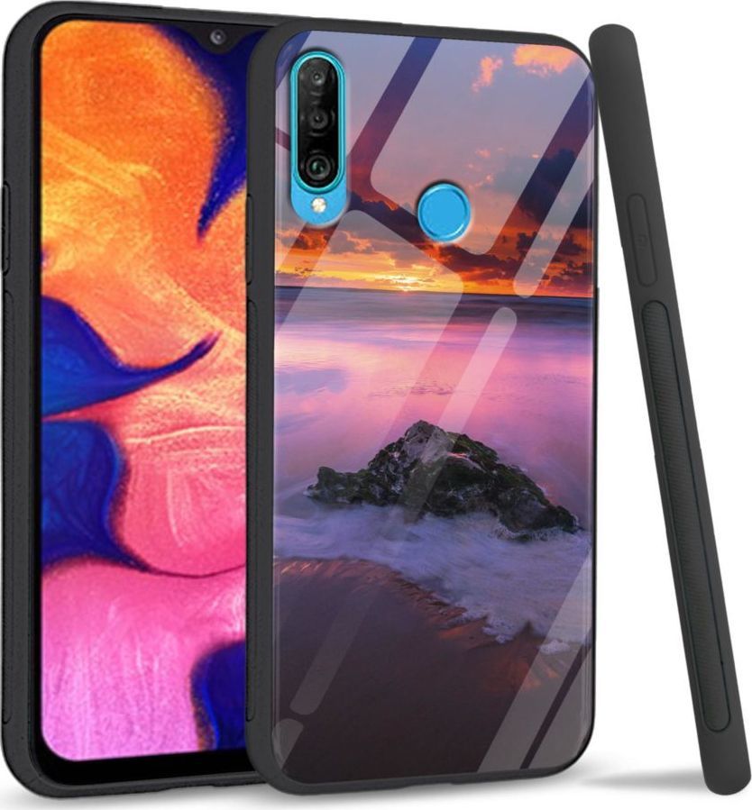 Super Fashion Etui na telefon Huawei P30 Lite Premium Case Sunset beach 1