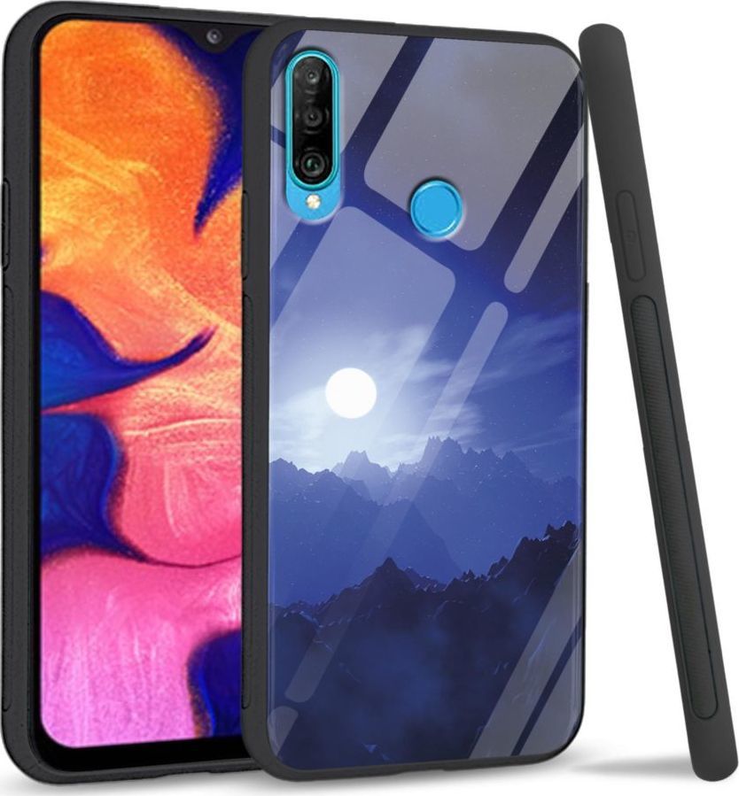 Super Fashion Etui na telefon Huawei P30 Lite Premium Case Blue night 1