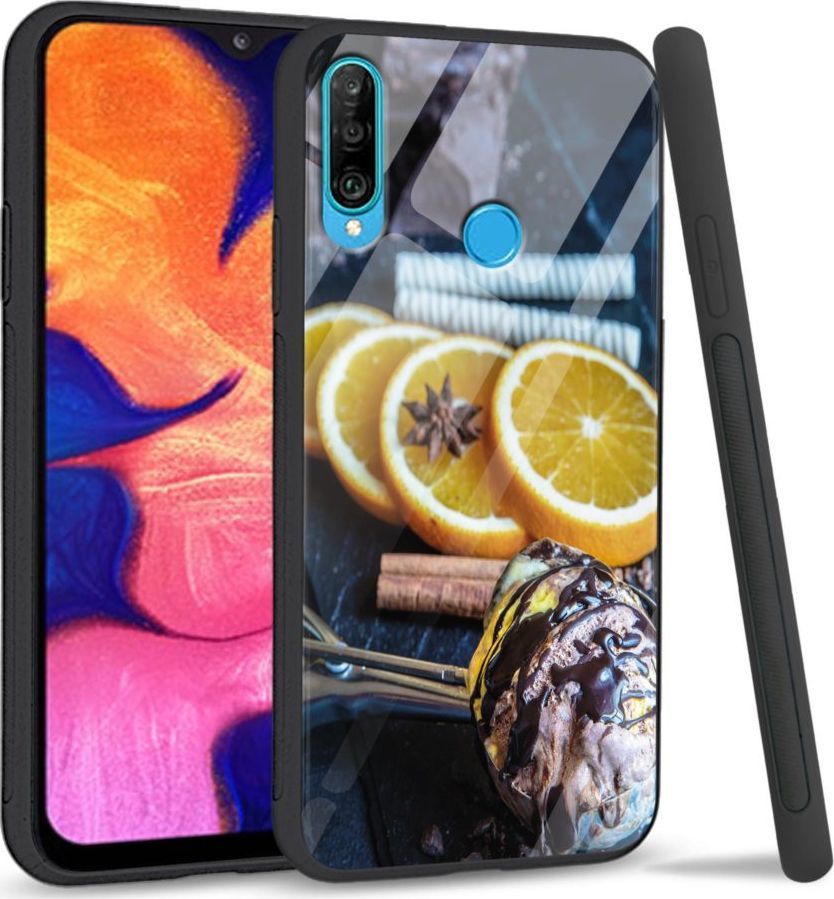 Super Fashion Etui na telefon Huawei P30 Lite Premium Case Choco lemon 1