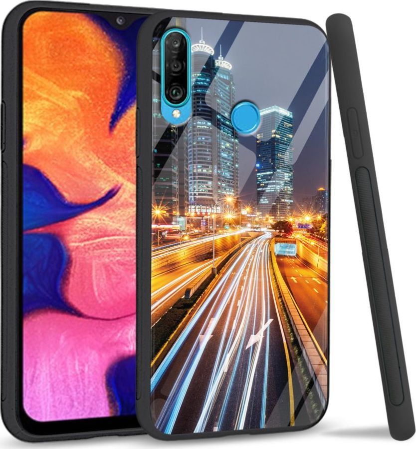 Super Fashion Etui na telefon Huawei P30 Lite Premium Case Night City 1