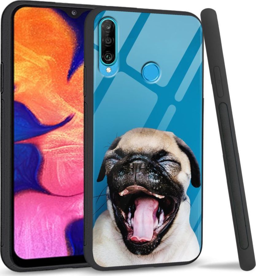 Super Fashion Etui na telefon Huawei P30 Lite Premium Case Pug 1