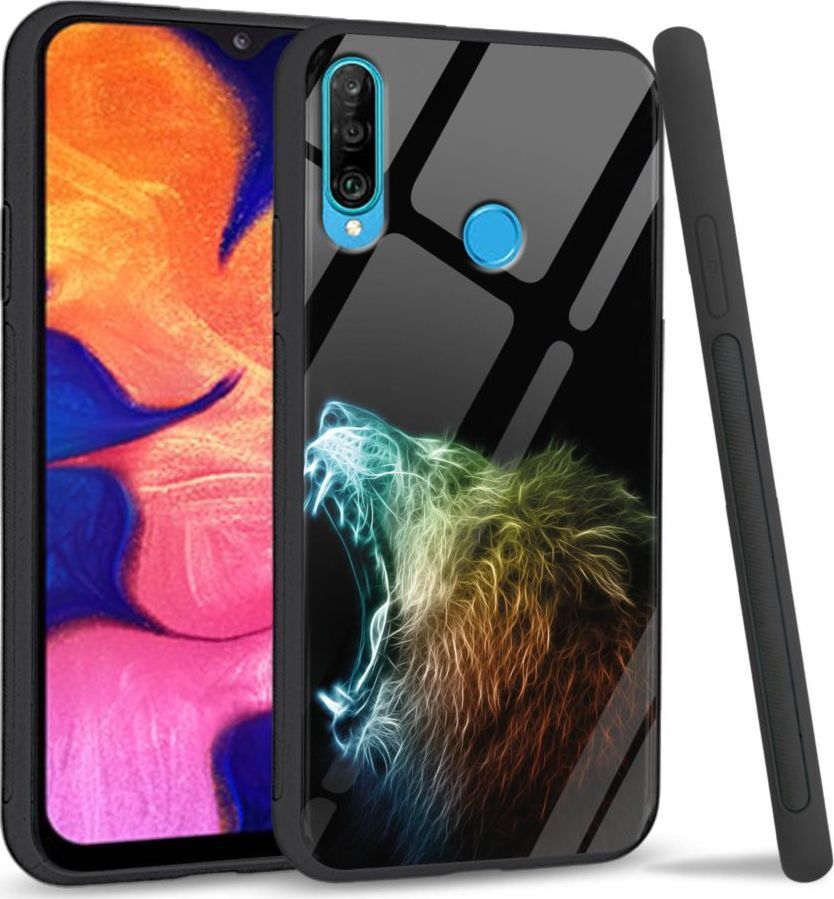 Super Fashion Etui na telefon Huawei P30 Lite Premium Case Roaring Lion 1