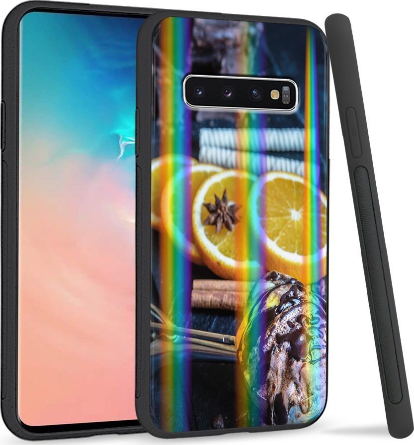 Super Fashion Etui Rainbow Series na Samsung S10 Choco lemon 1