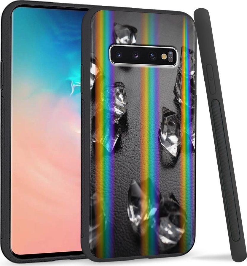 Super Fashion Etui Rainbow Series na Samsung S10 Glass Cube 1