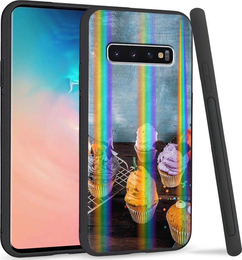 Super Fashion Etui Rainbow Series na Samsung S10 Icecream cupcakes 1