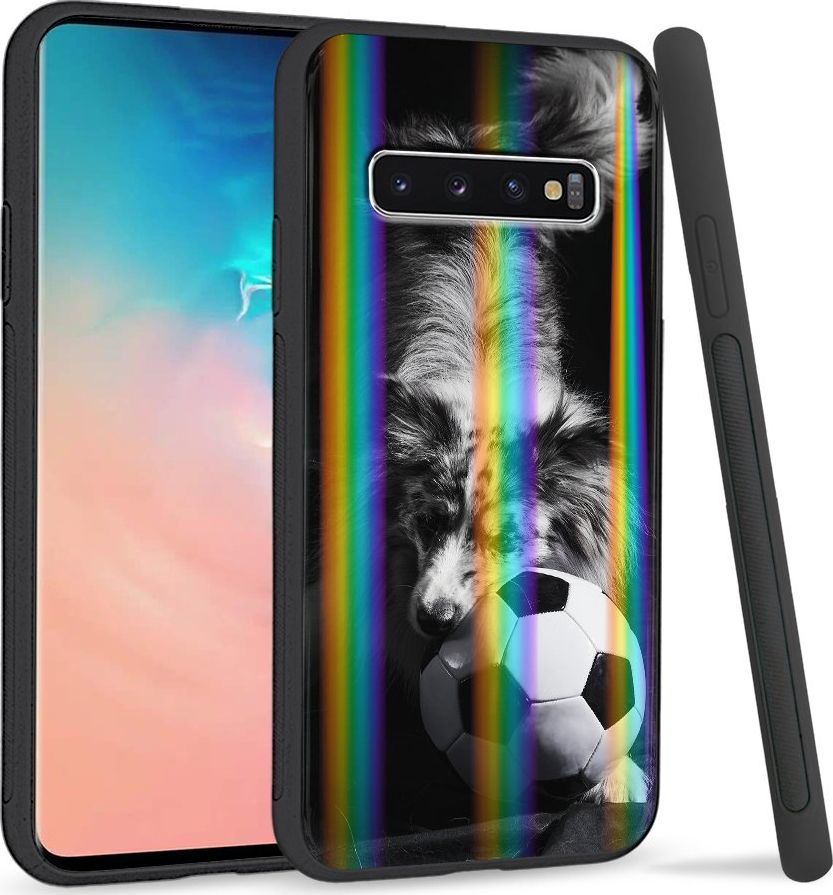 Super Fashion Etui Rainbow Series na Samsung S10 Dog with ball 1