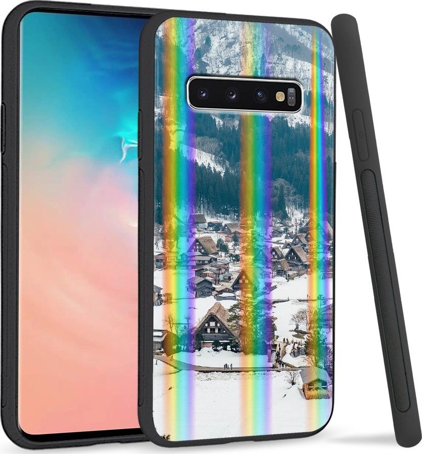 Super Fashion Etui Rainbow Series na Samsung S10 Miasto w górach 1
