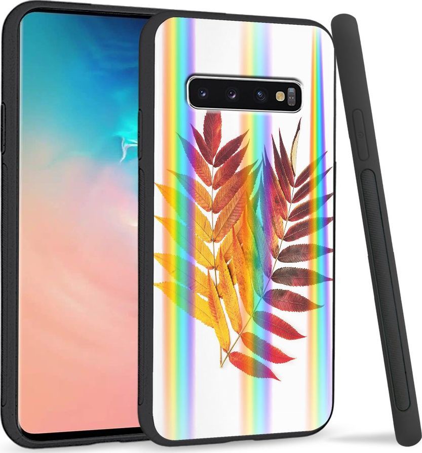Super Fashion Etui Rainbow Series na Samsung S10 Reddish yellow leaves 1