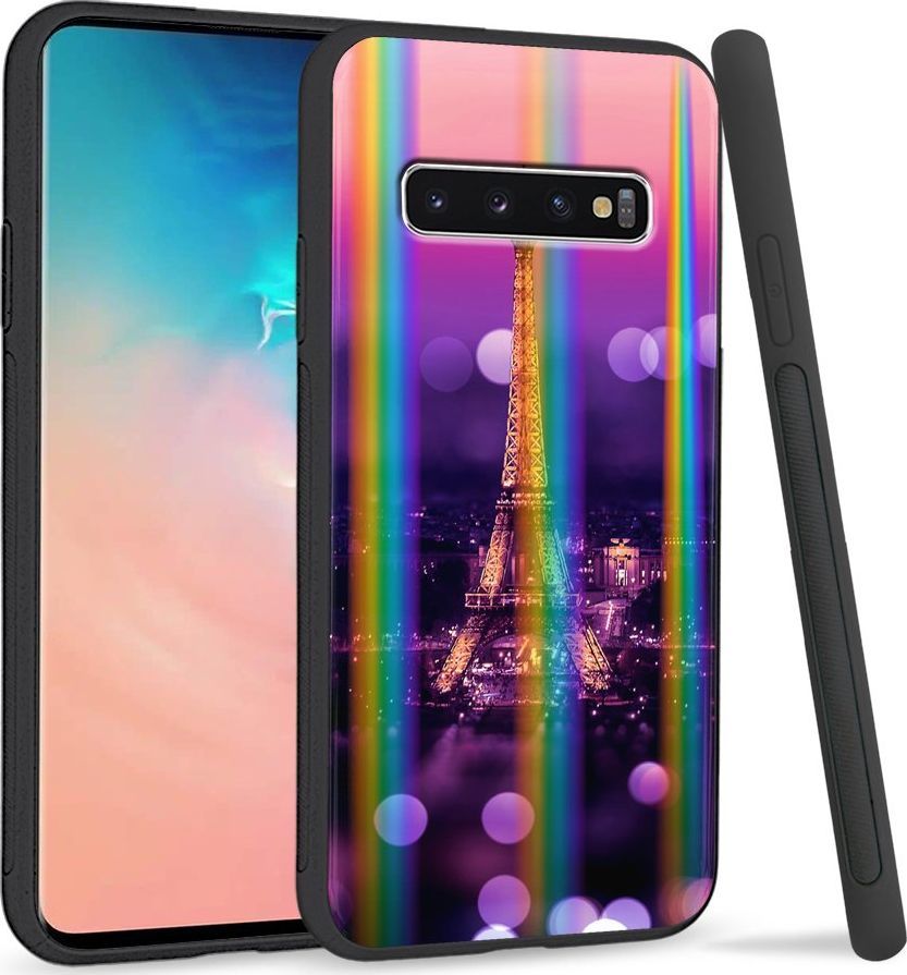 Super Fashion Etui Rainbow Series na Samsung S10 Kocham Paryż 1