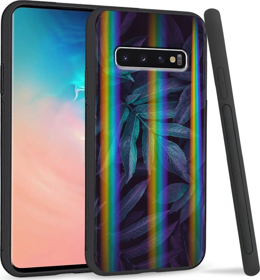 Super Fashion Etui Rainbow Series na Samsung S10 Night leaves 1