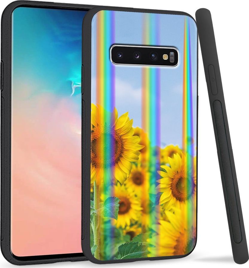 Super Fashion Etui Rainbow Series na Samsung S10 Sunflowers 1