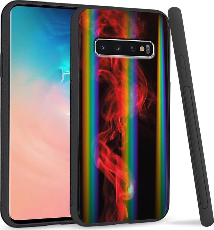 Super Fashion Etui Rainbow Series na Samsung S10 Red smoke 1