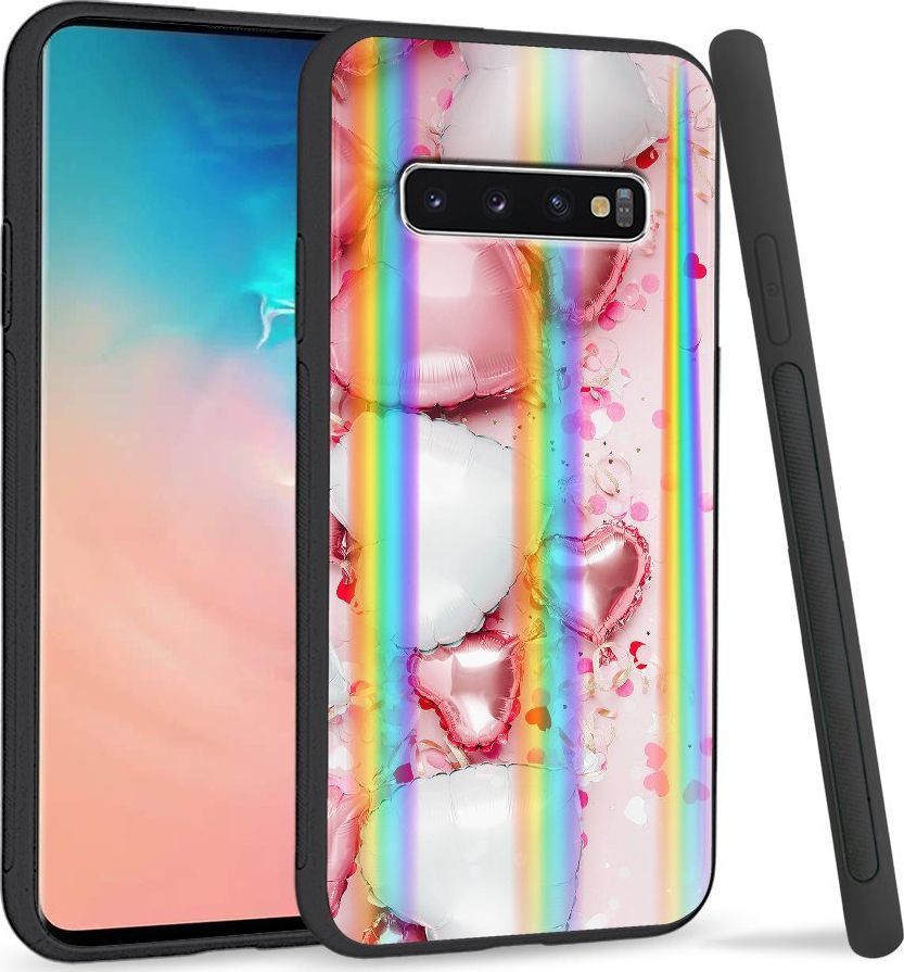 Super Fashion Etui Rainbow Series na Samsung S10 Baloon Hearts 1