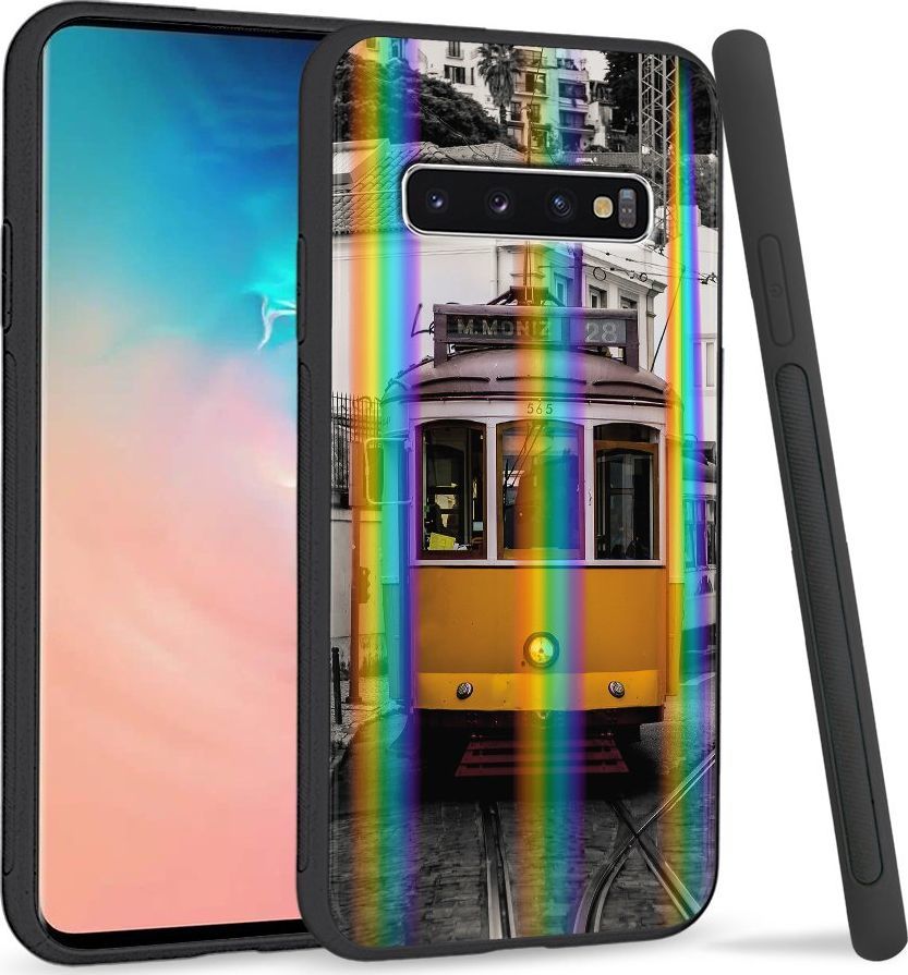 Super Fashion Etui Rainbow Series na Samsung S10 Stary tramwaj 1
