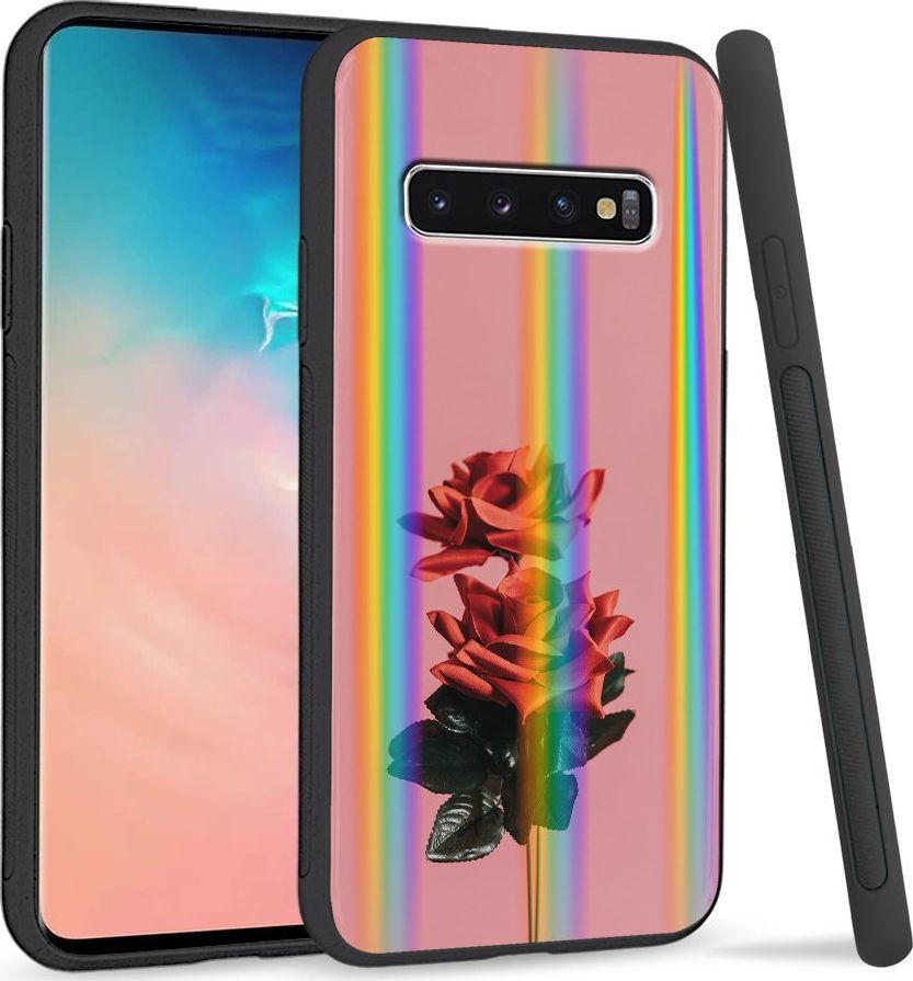 Super Fashion Etui Rainbow Series na Samsung S10 Rose love 1