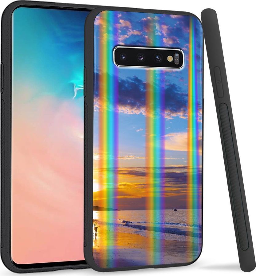 Super Fashion Etui Rainbow Series na Samsung S10 Beach sky 1