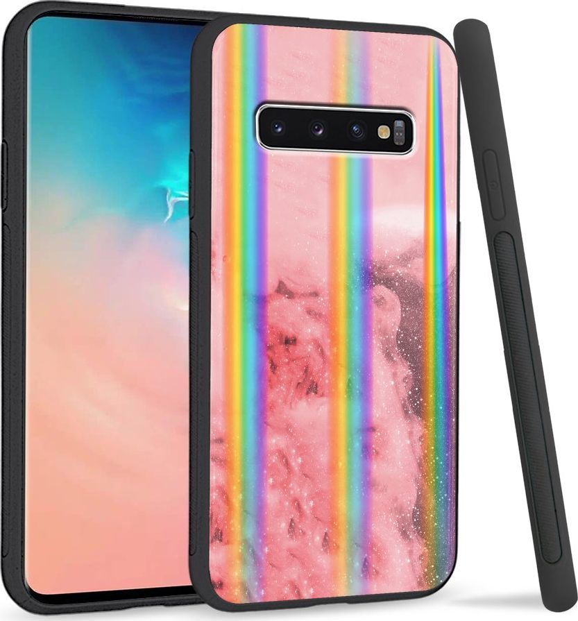 Super Fashion Etui Rainbow Series na Samsung S10 Różowy dym 1