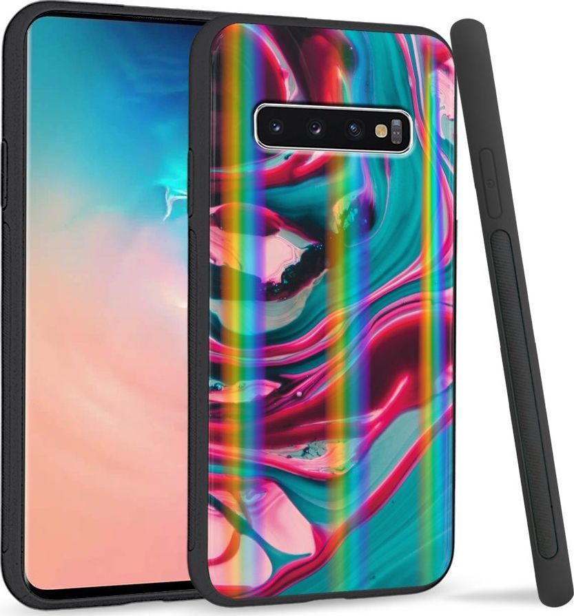Super Fashion Etui Rainbow Series na Samsung S10 Water color abstract 1