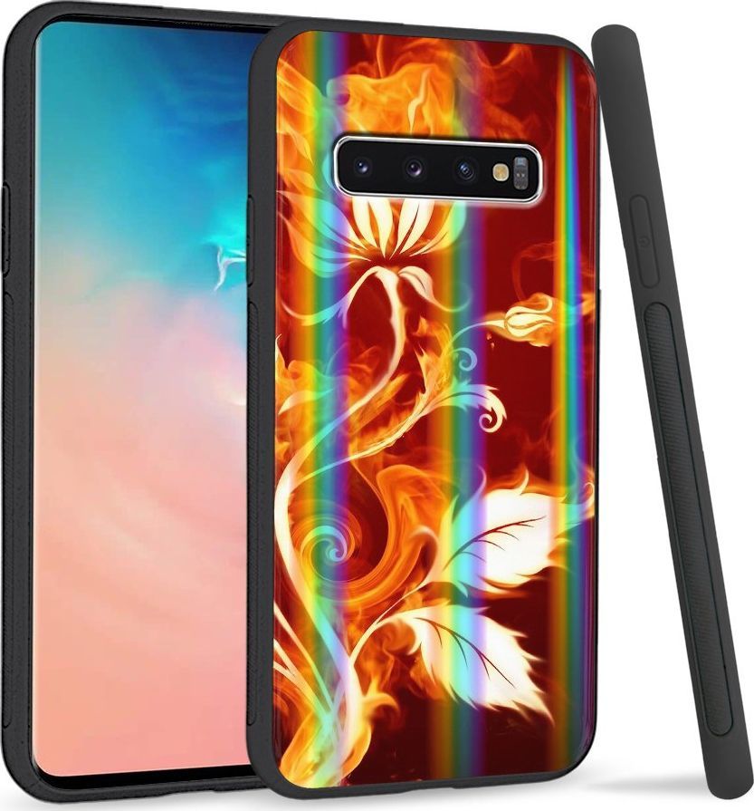 Super Fashion Etui Rainbow Series na Samsung S10 Frozen Flower 1