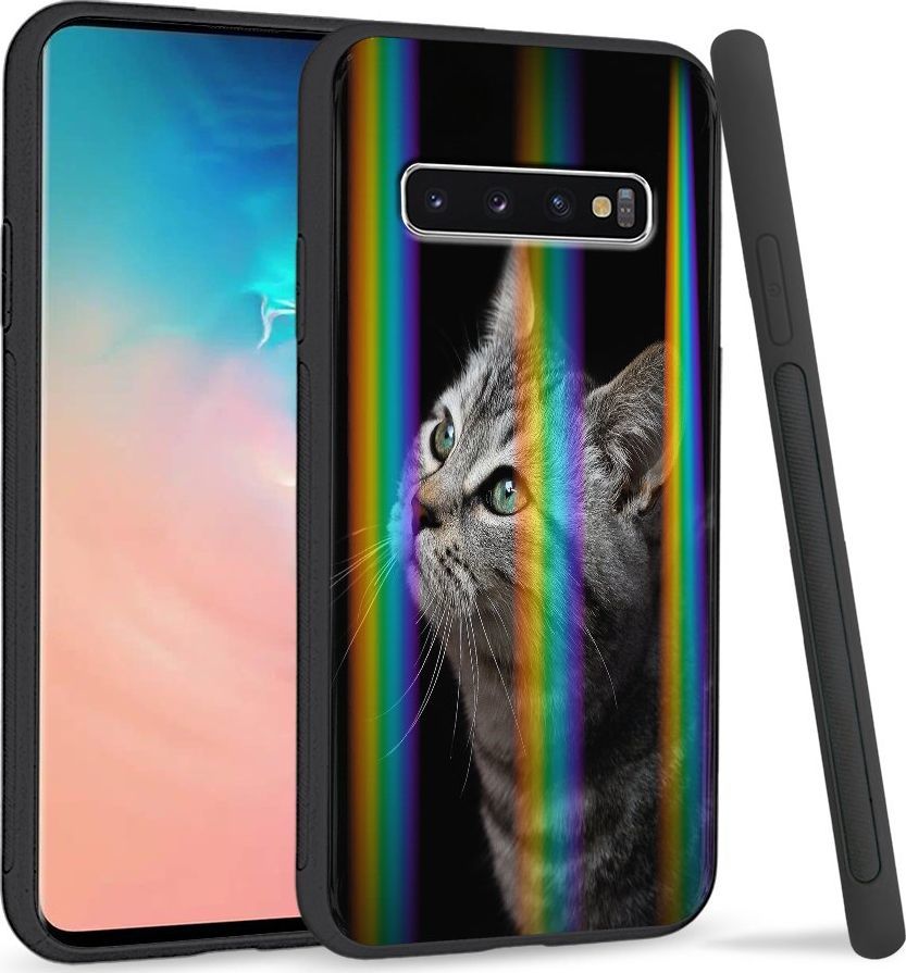 Super Fashion Etui Rainbow Series na Samsung S10 My kitty friend 1