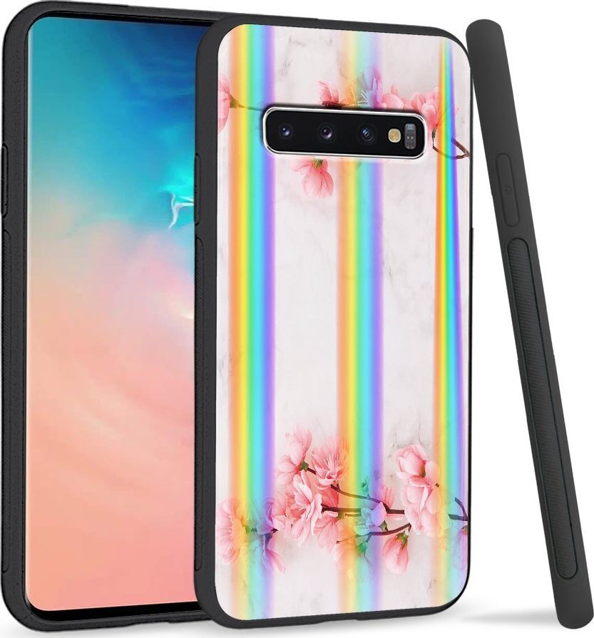 Super Fashion Etui Rainbow Series na Samsung S10 Due flowers 1