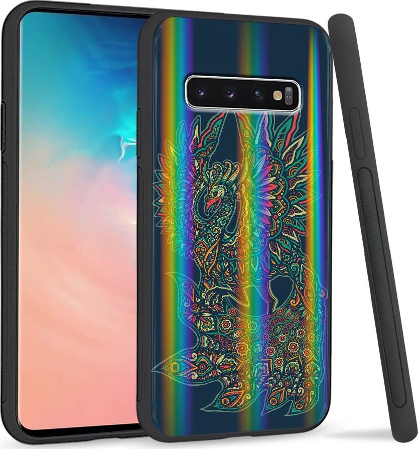 Super Fashion Etui Rainbow Series na Samsung S10 Kolporowe ptaki 1