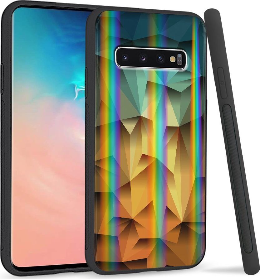 Super Fashion Etui Rainbow Series na Samsung S10 Polygonal 1