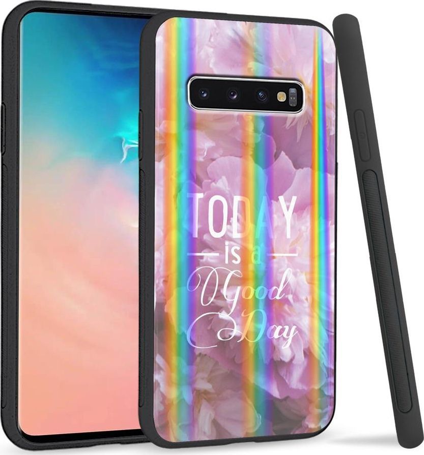 Super Fashion Etui Rainbow Series na Samsung S10 Plus Today is a good day 1