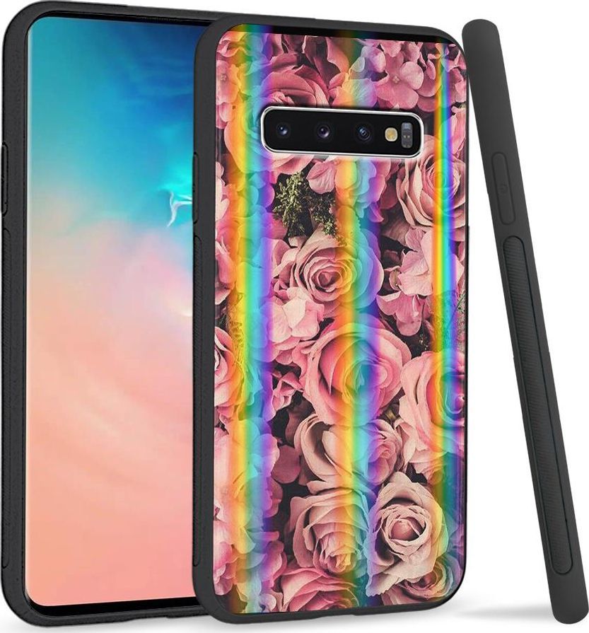 Super Fashion Etui Rainbow Series na Samsung S10 Plus Roses 1