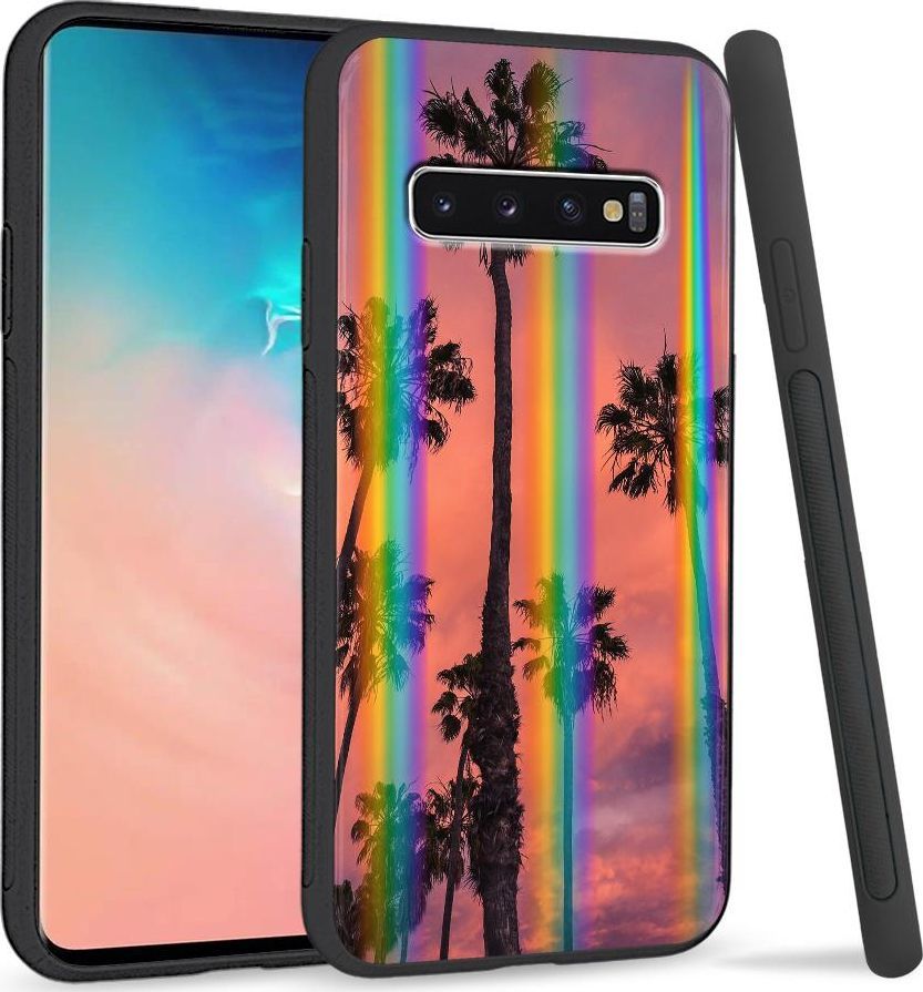 Super Fashion Etui Rainbow Series na Samsung S10 Plus Palms 1